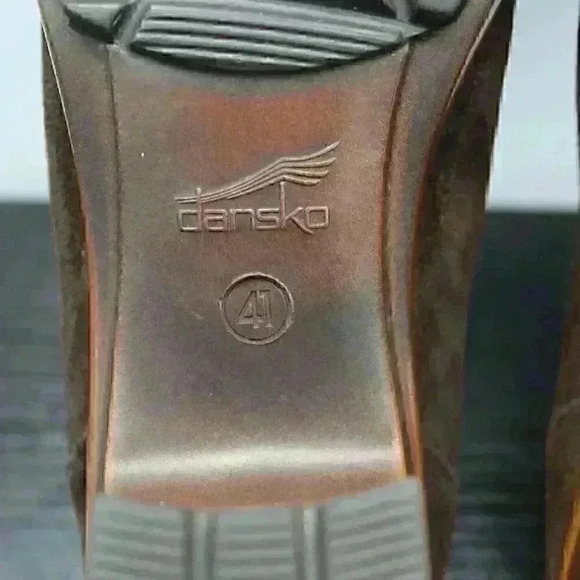 Dansko Women’s Brown Suede Leather Slip On Clogs - Picture 10 of 10